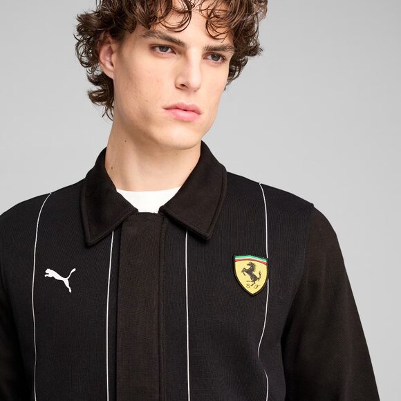 PUMA x Scuderia Ferrari Race Men’s Premium Jacket Black, Size Large (New) - Picture 3 of 16